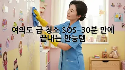 여의도 급 청소 SOS! 🚨 30분 만에 끝내는 만능템 ✨