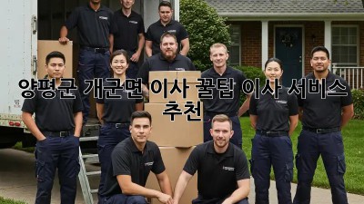 양평군 개군면 이사 꿀팁🍯 이사 서비스 추천